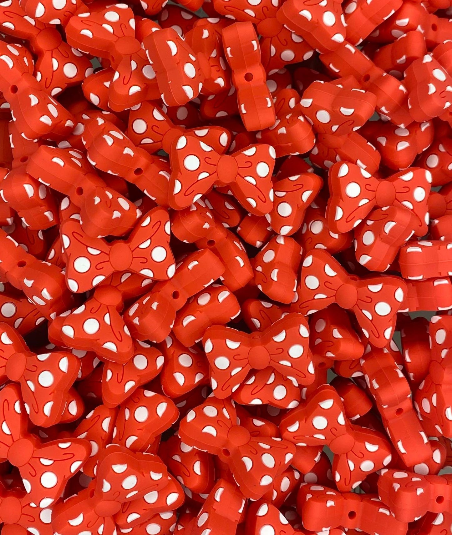 Polka Dot Bow Focal Bead