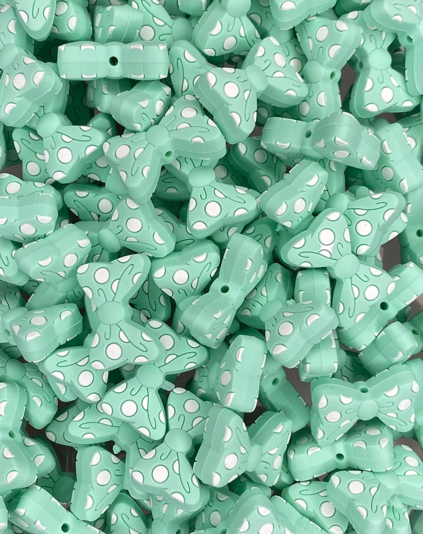 Polka Dot Bow Focal Bead