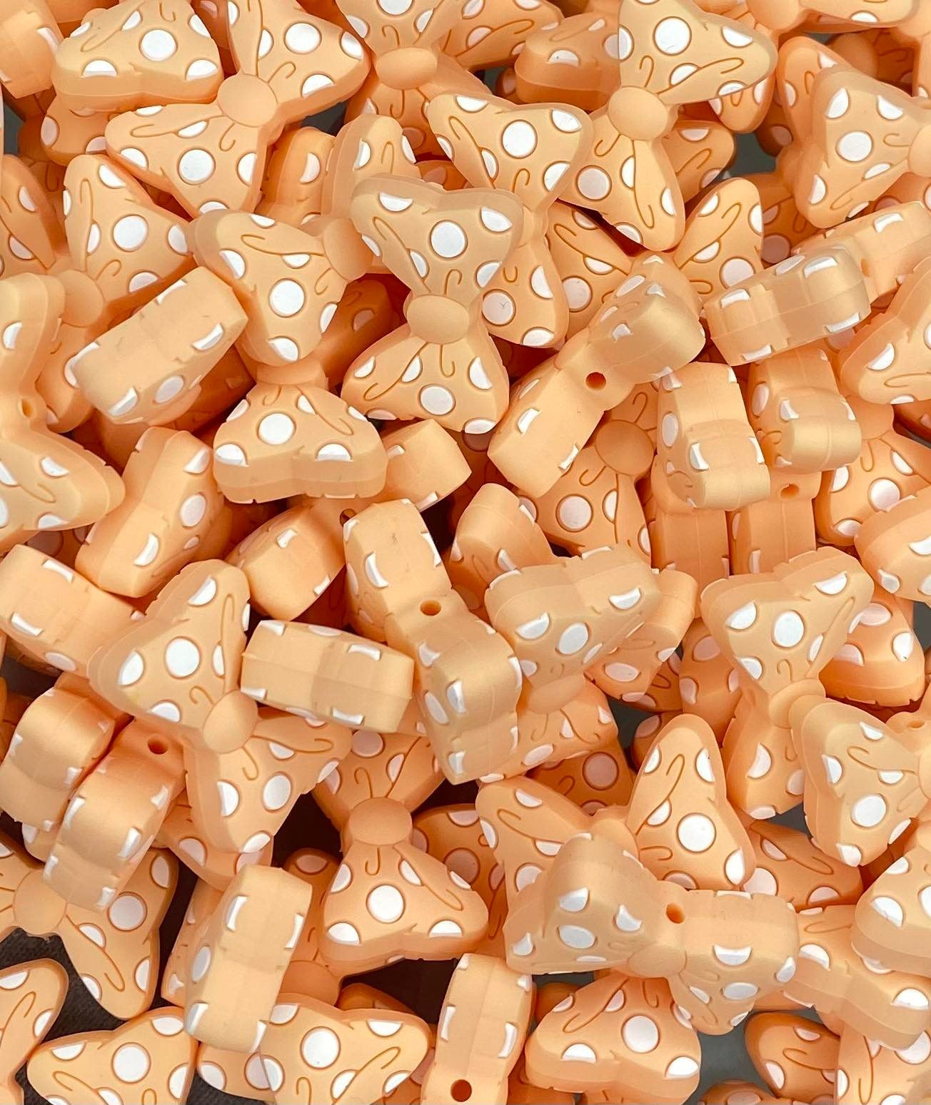 Polka Dot Bow Focal Bead