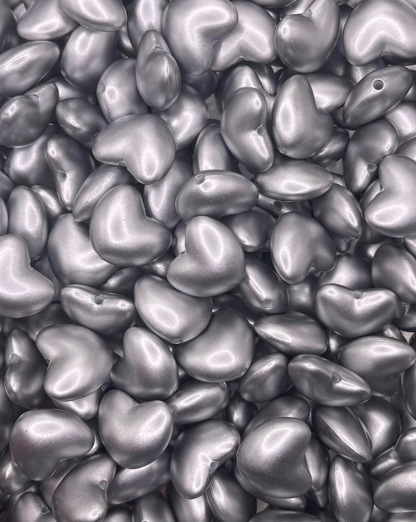Metallic Heart Focal Bead