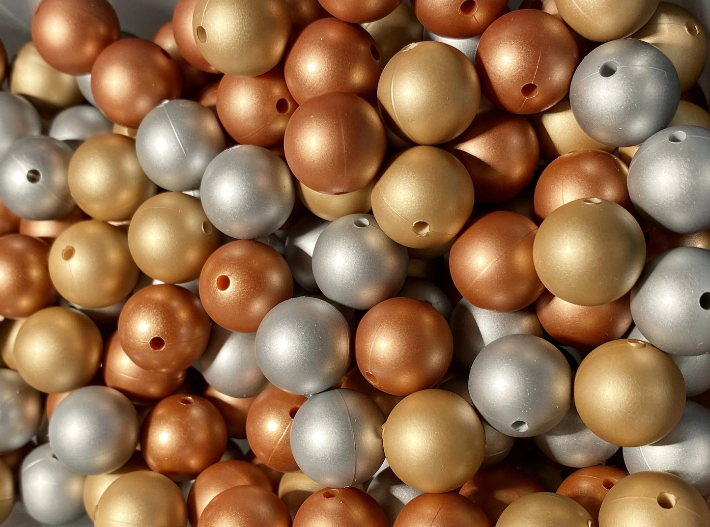 Metallic 12mm Beads