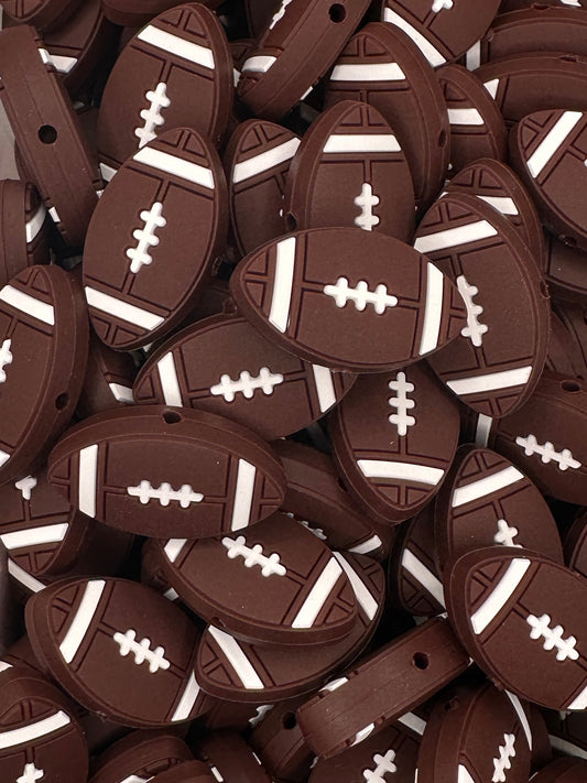 Perle focale plate de football