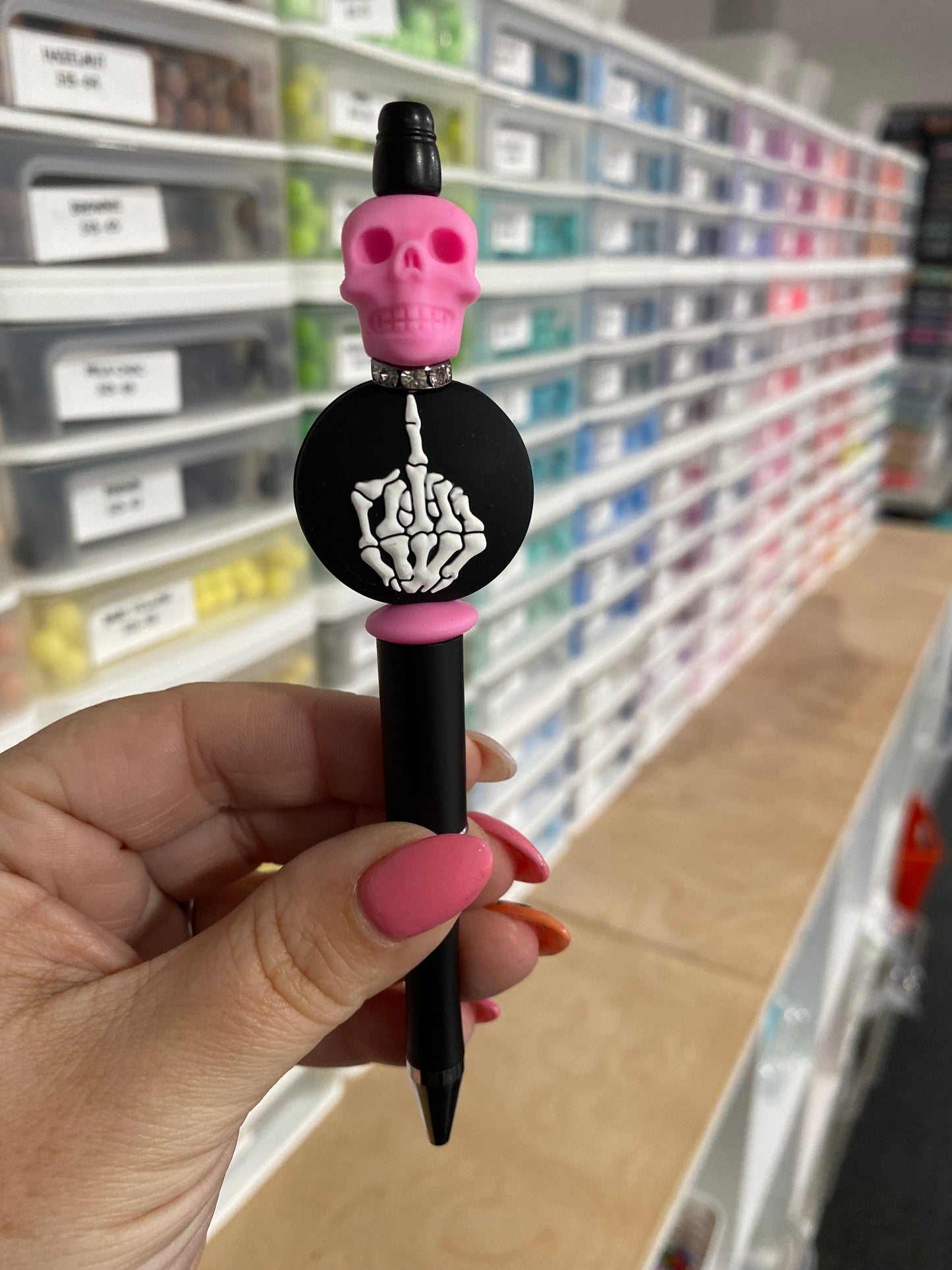 CTS Creation: Skeleton Middle Finger Focal Bead