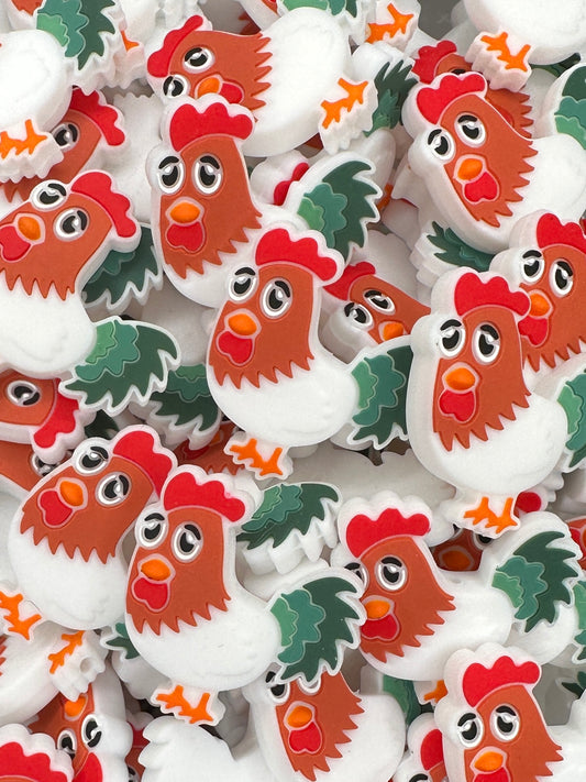 Rodney the Rooster Boss Babe Focal Bead