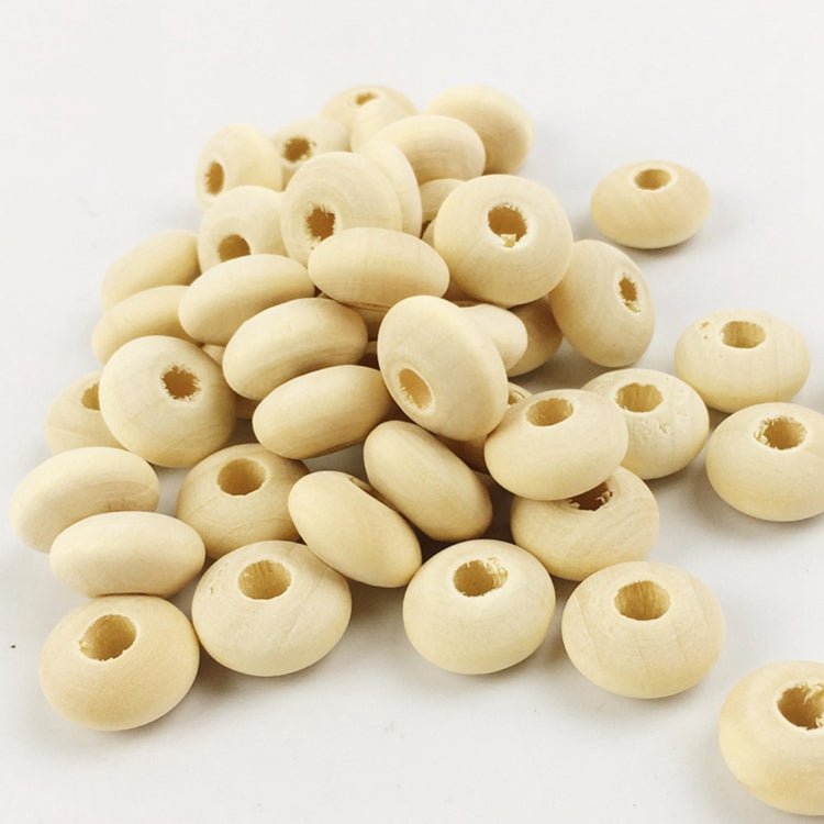 Wooden 12mm Lentil Beads