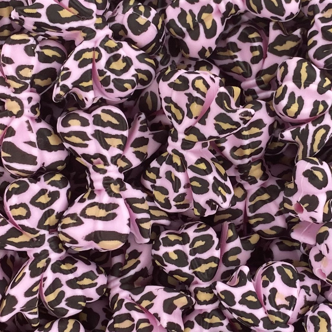 Printed Ribbon Bow Focal Bead