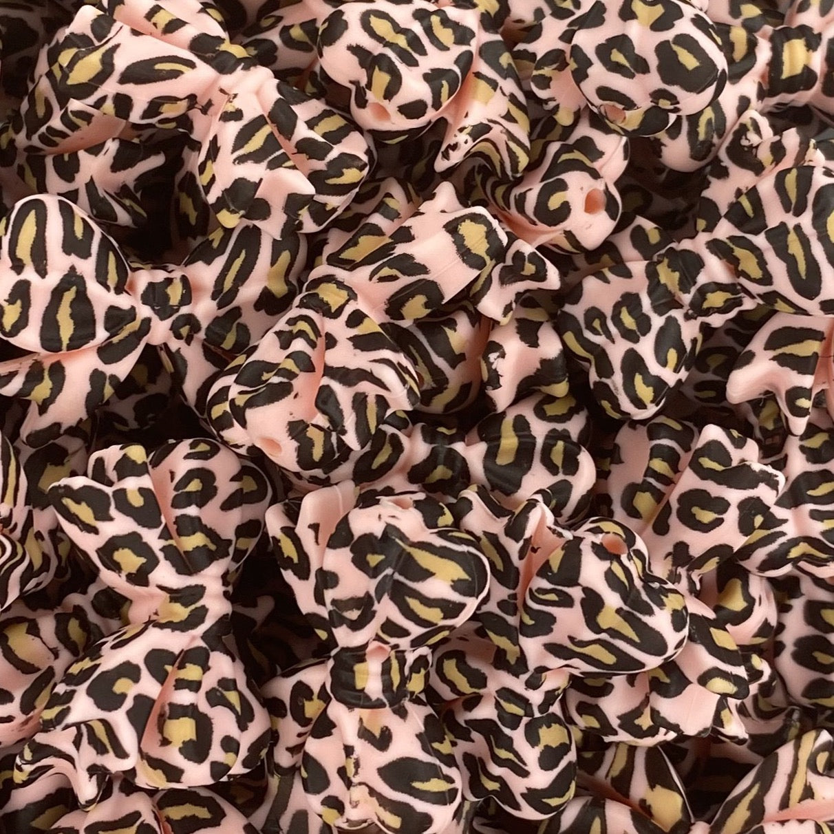 Printed Ribbon Bow Focal Bead