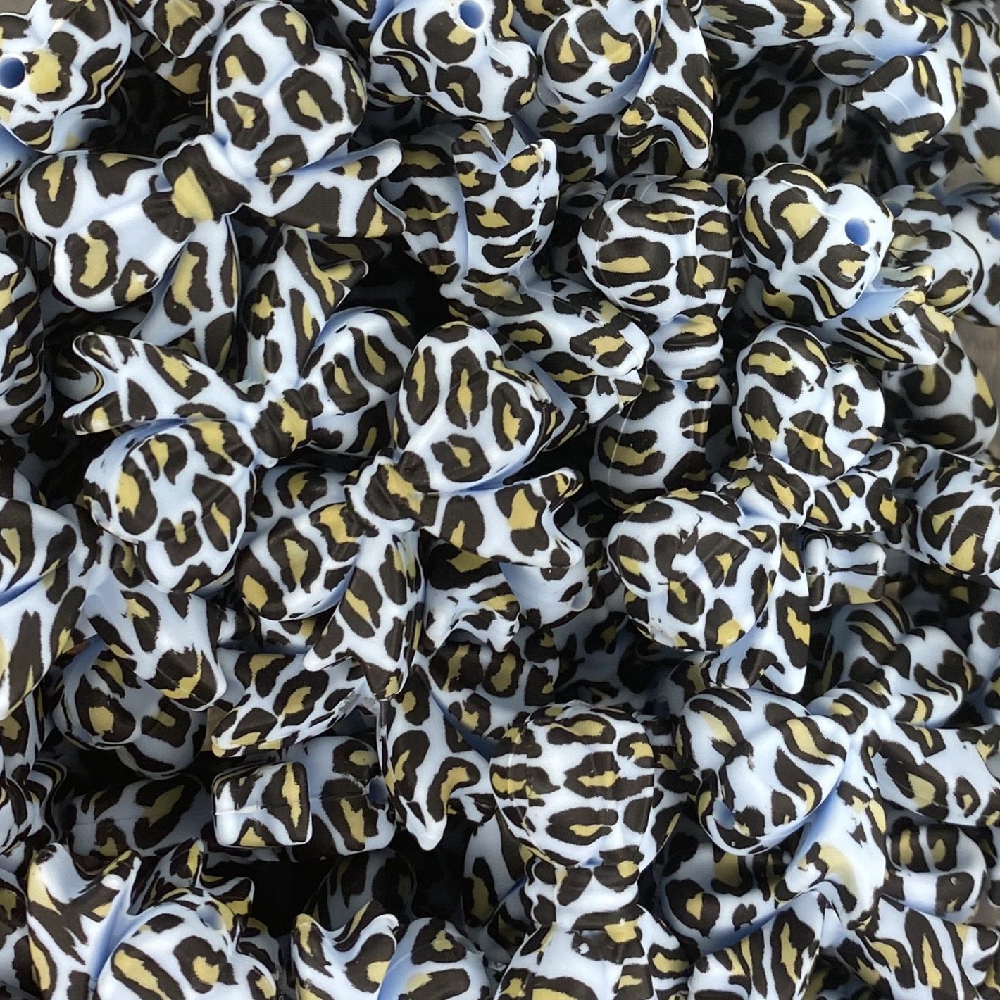 Printed Ribbon Bow Focal Bead