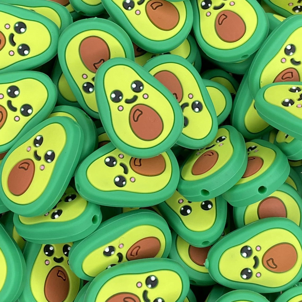 Happy Avocado Focal Bead