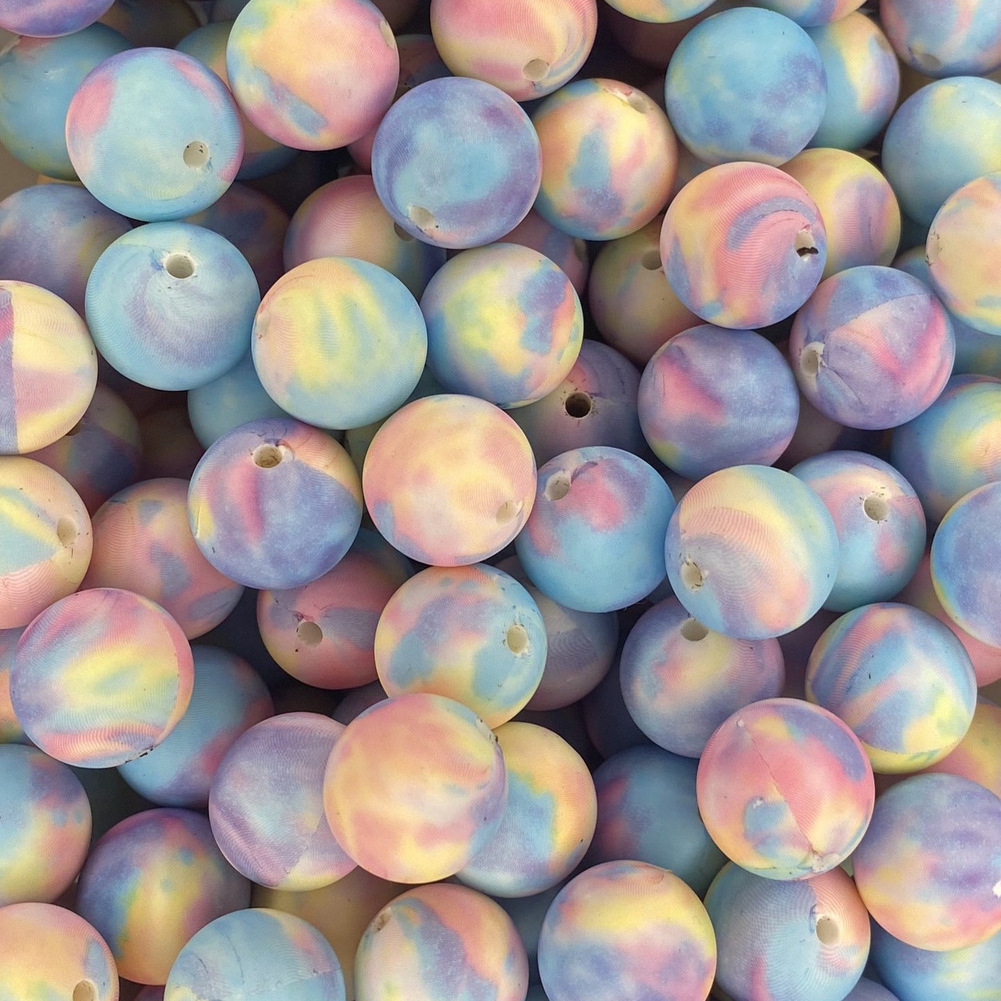 Perle de 15 mm imprimée aurores boréales