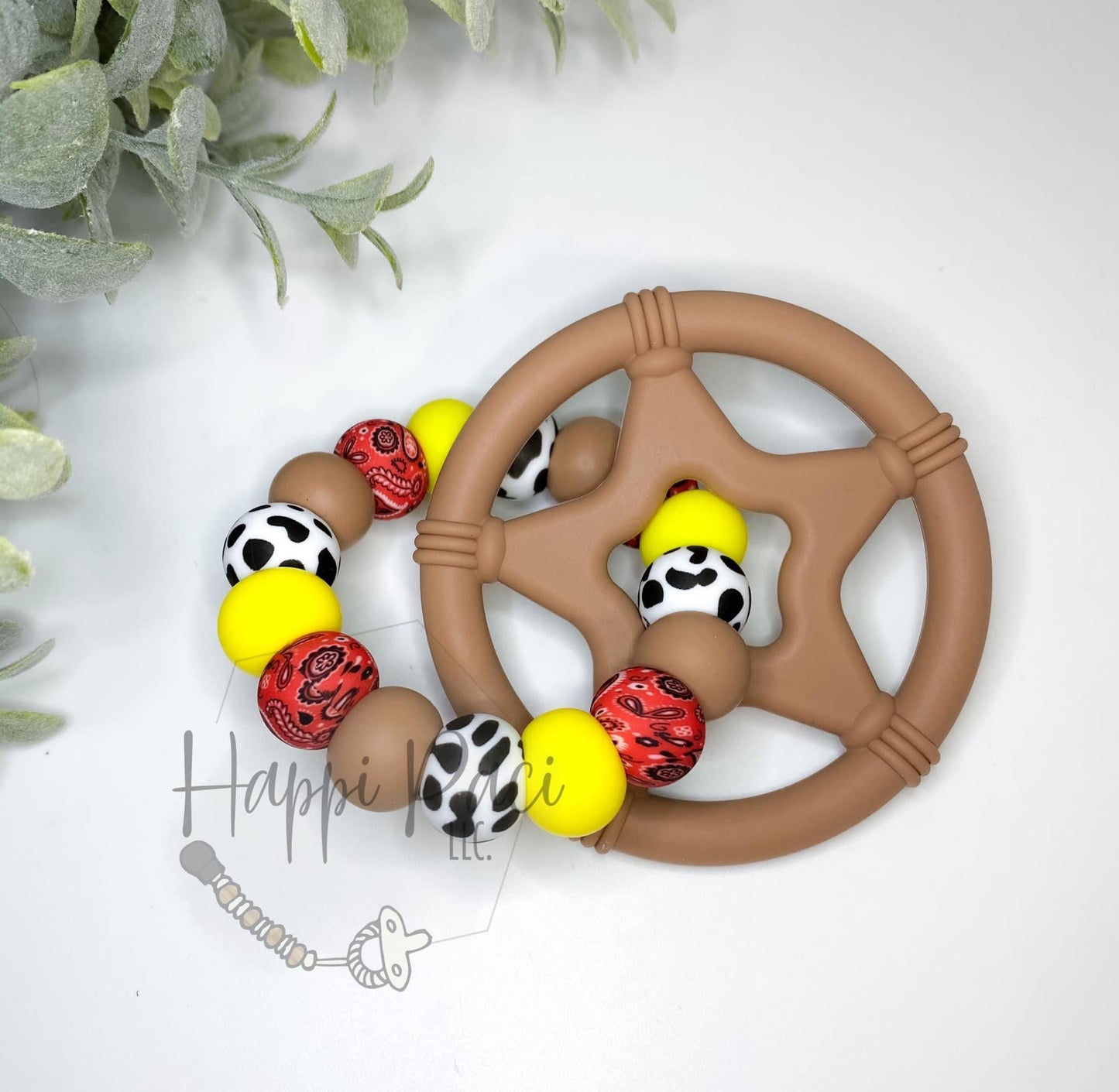 Happi Hanki (Boss Babe) Printed 15mm Bead