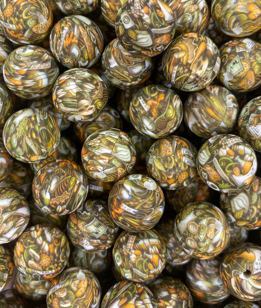*Discontinué* Création CTS : Perle imprimée Salty Medic de 15 mm