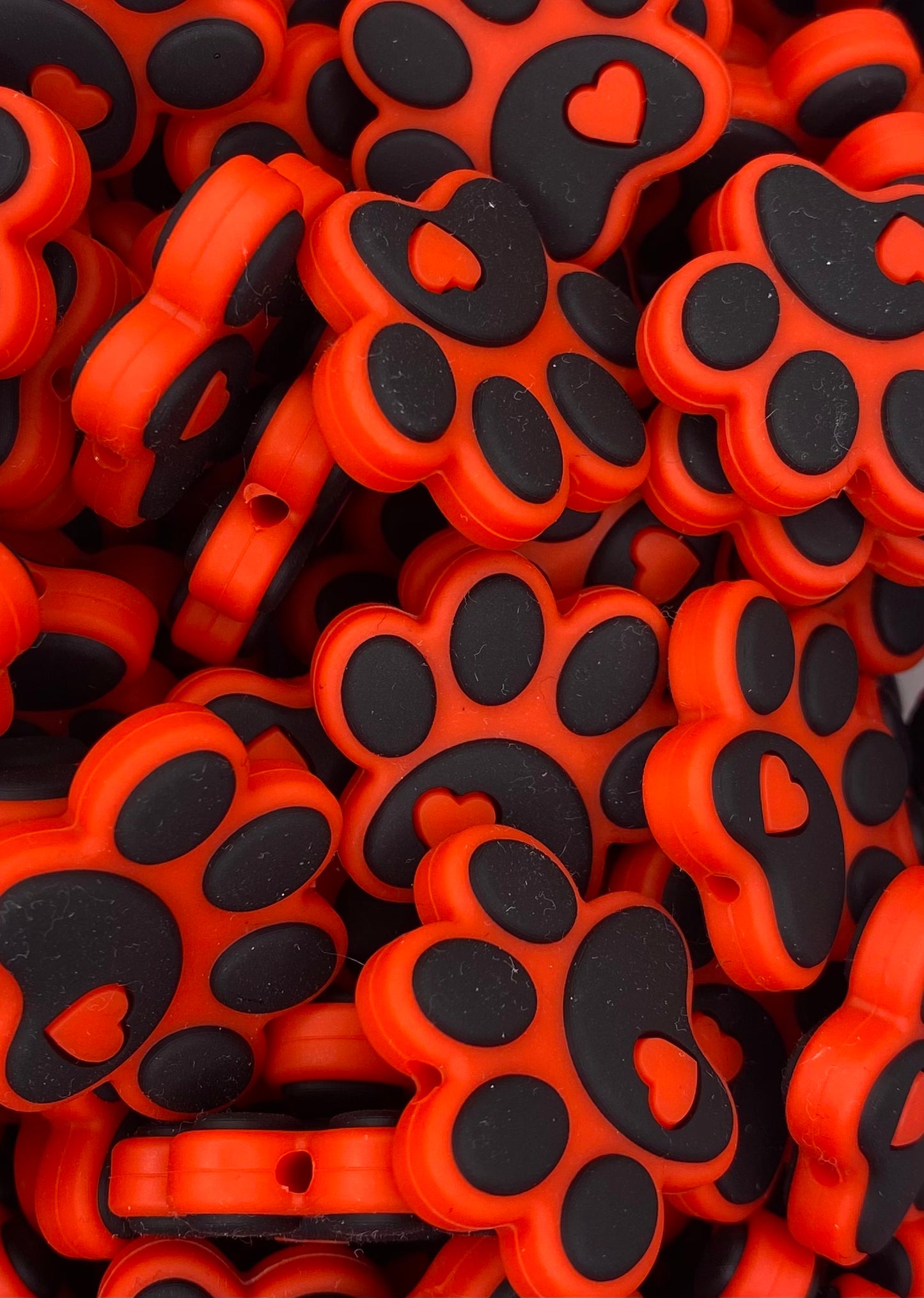 Paw Print Focal Bead