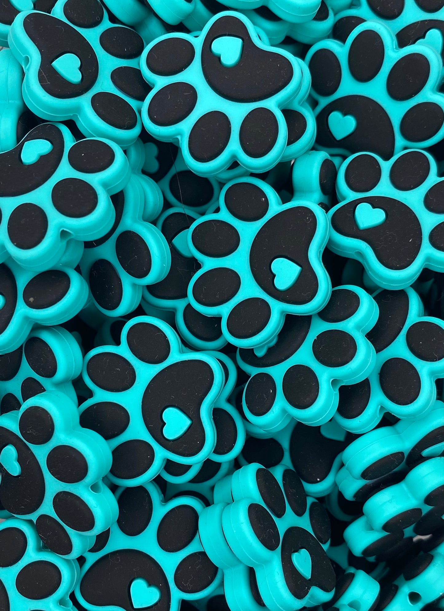 Paw Print Focal Bead