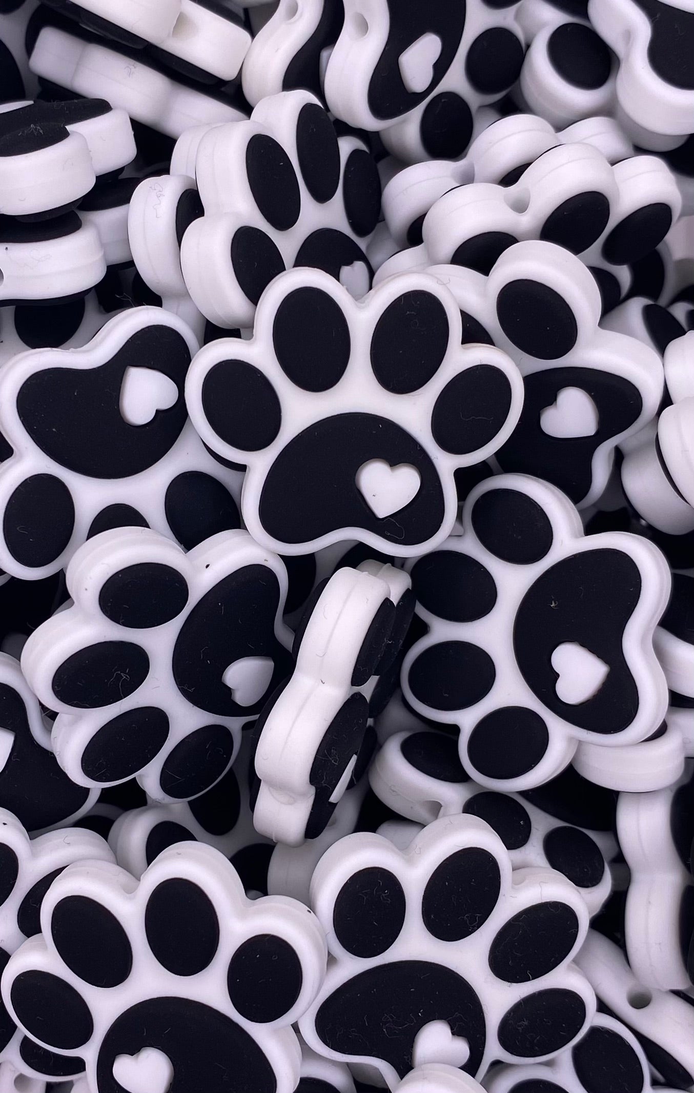 Paw Print Focal Bead