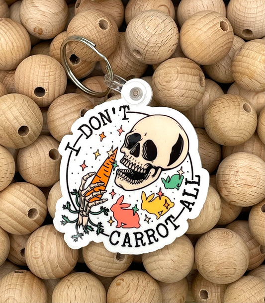 "I Don't Carrot" Key Tag