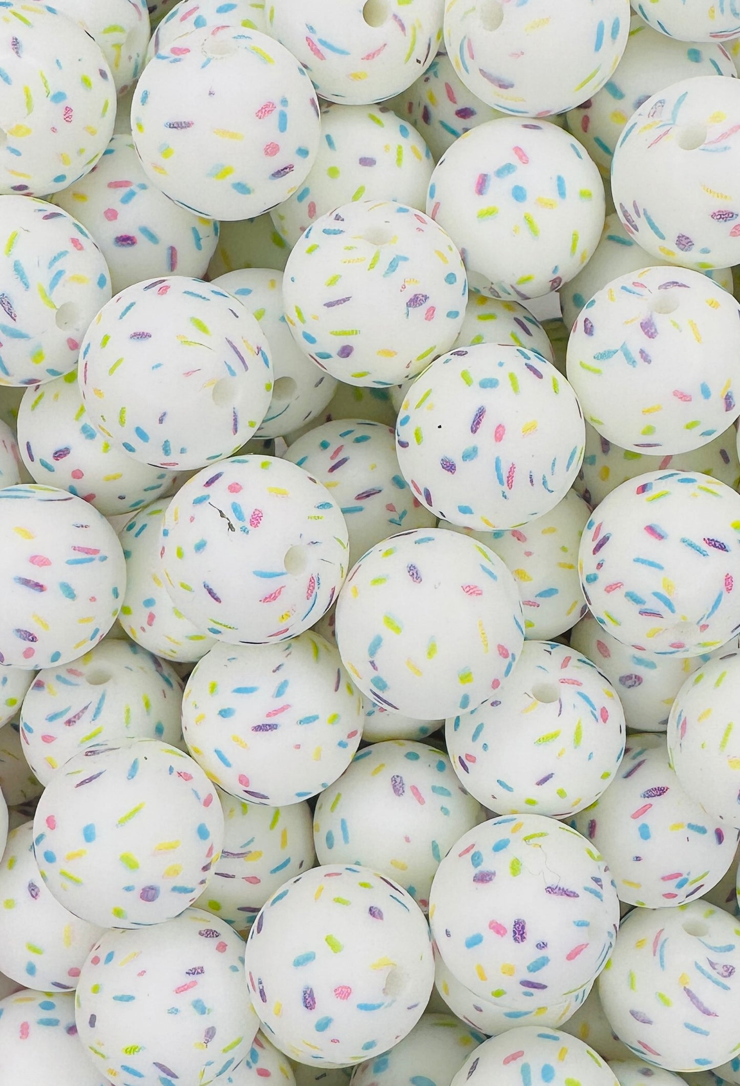Perle de 15 mm imprimée Sprinkle Party