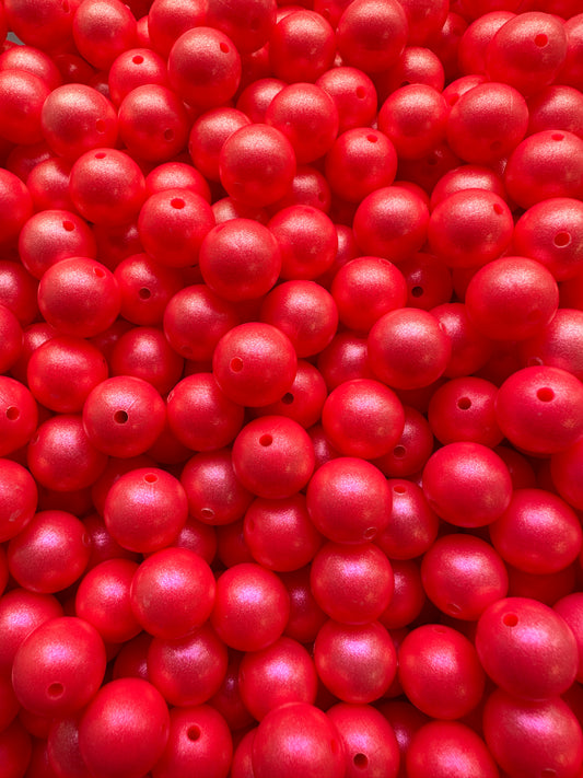 Perle d'opale rose choquante de 15 mm