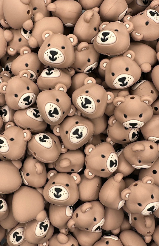 3D Bear Boss Babe Focal Bead