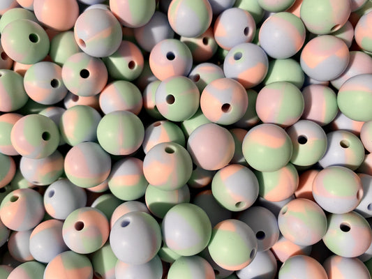 Tie Dye Blend Printed 19mm Bead