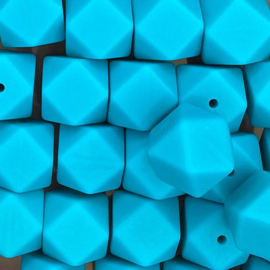 Turquoise 17mm Hexagon