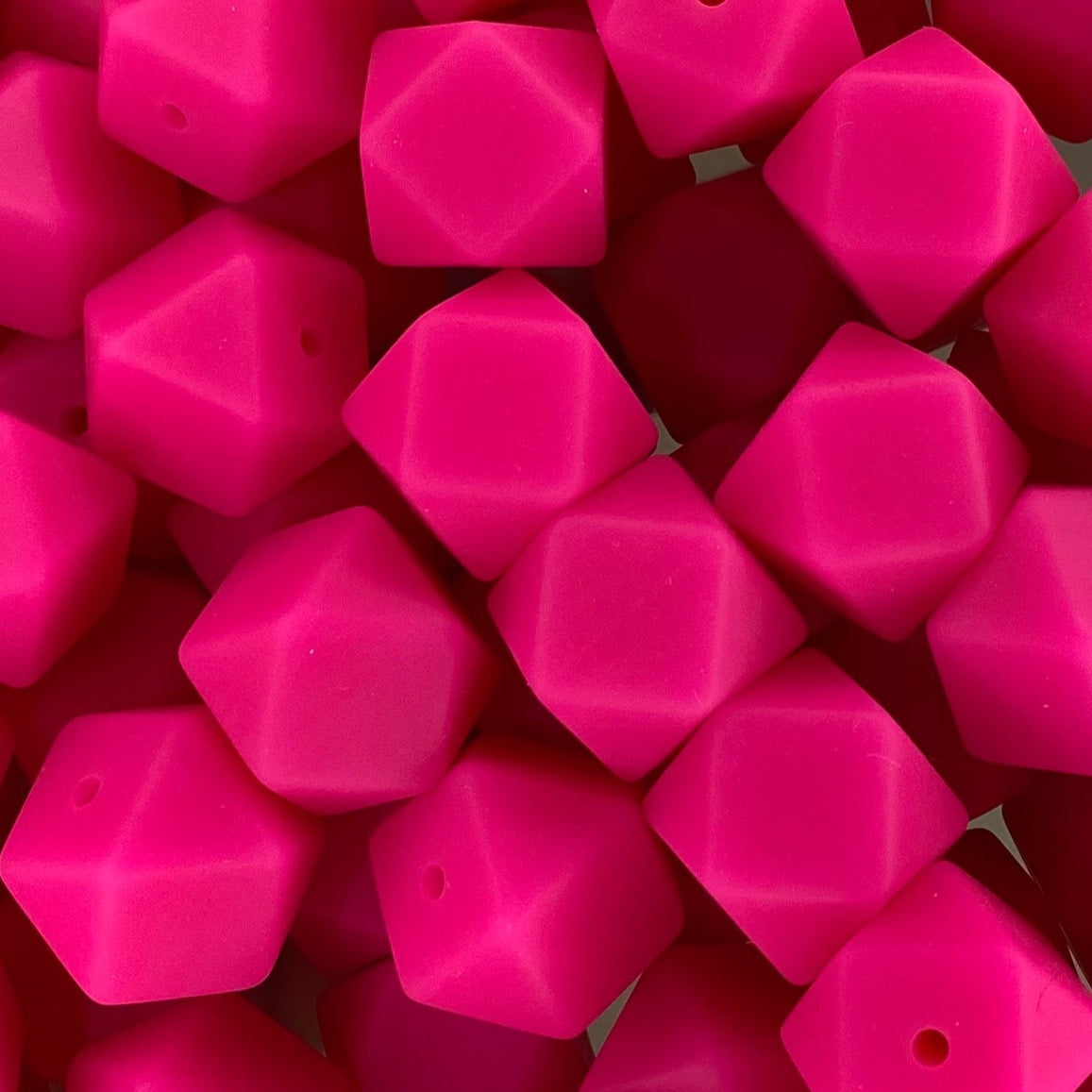 Fuchsia 17mm Hexagon