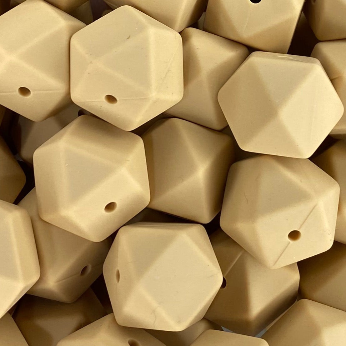 Oatmeal 17mm Hexagon
