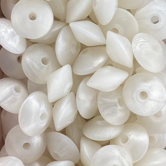 White Pearl 12mm Lentil