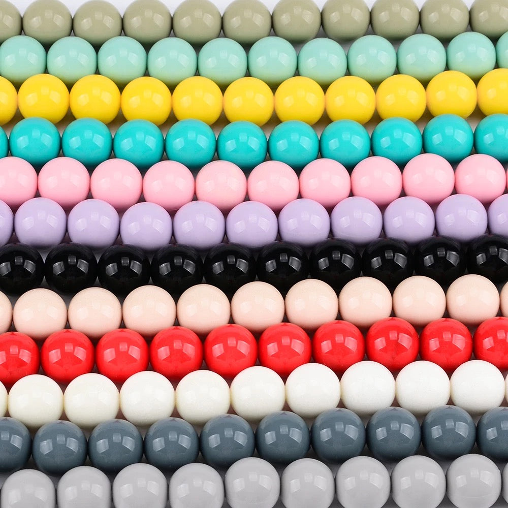 Black Liquid 15mm Bead