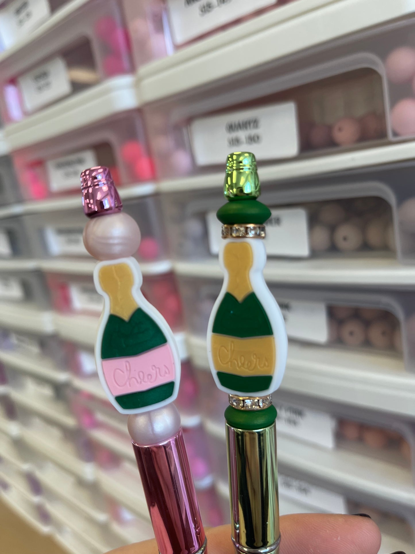 Perle focale champagne