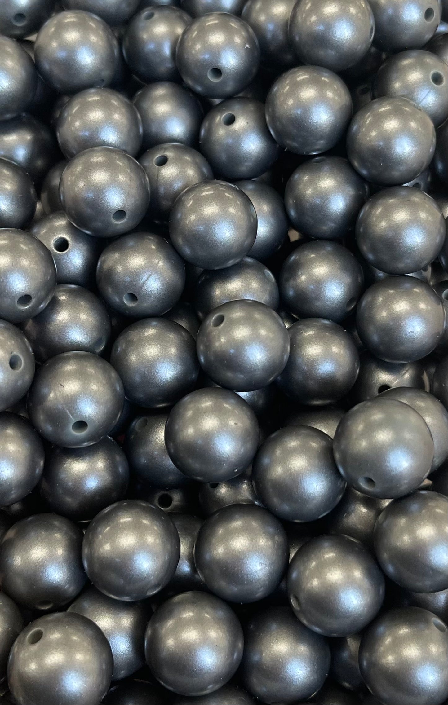 Nickel High Gloss 15mm Beads