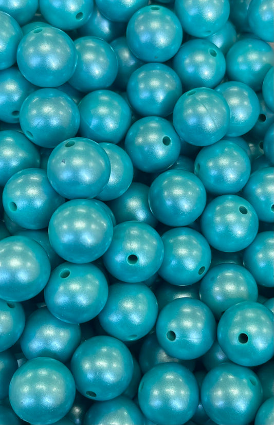 Turquoise High Gloss 15mm Beads