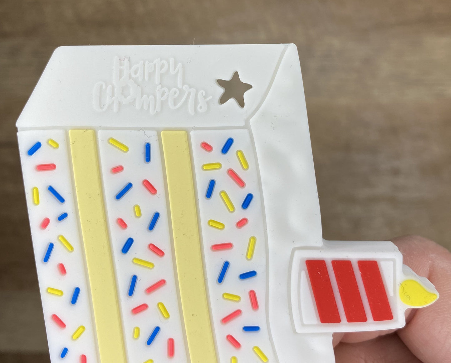 Création CTS : Anneau de dentition gâteau d'anniversaire