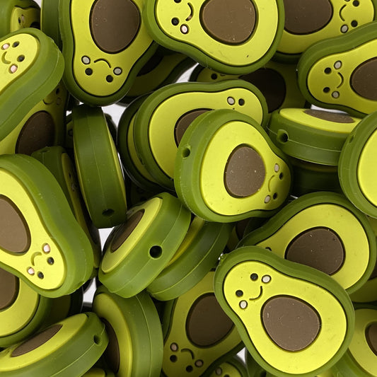 Smiling Avocado Focal Bead