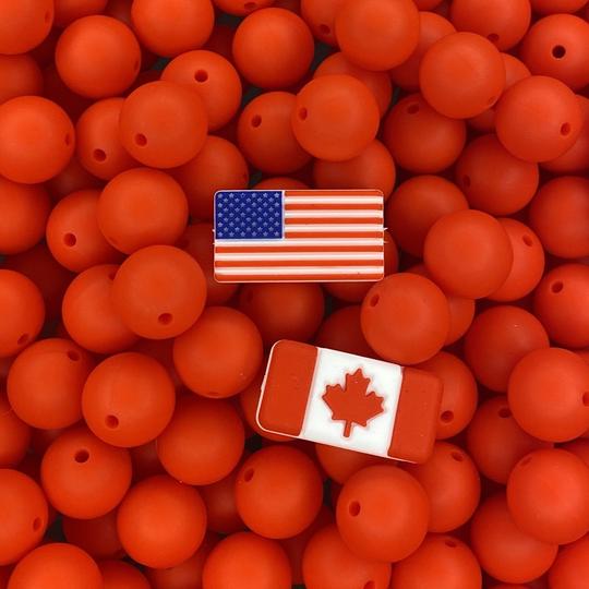 Flag Red 12mm Round