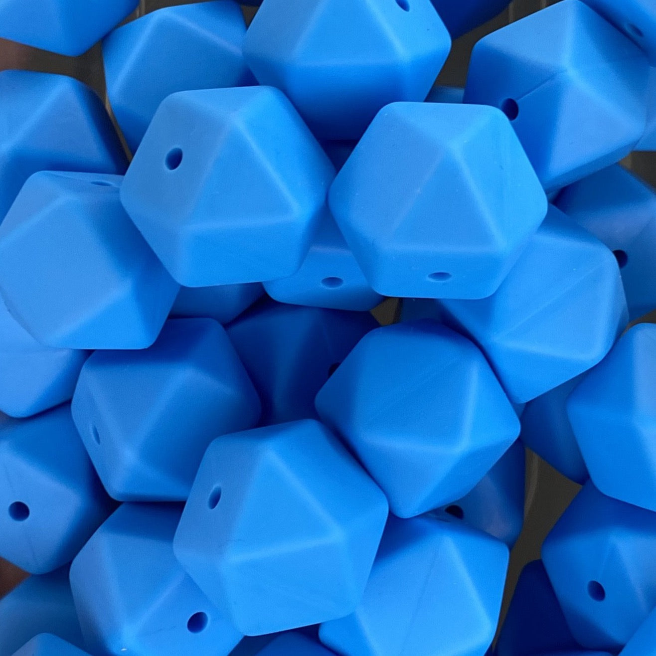 Sky Blue 17mm Hexagon