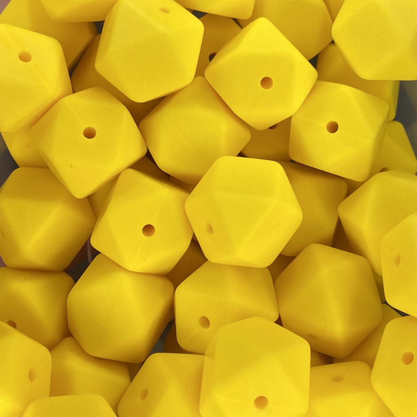Bright Yellow 17mm Hexagon