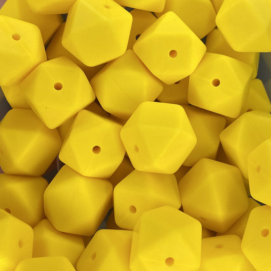 Bright Yellow 17mm Hexagon