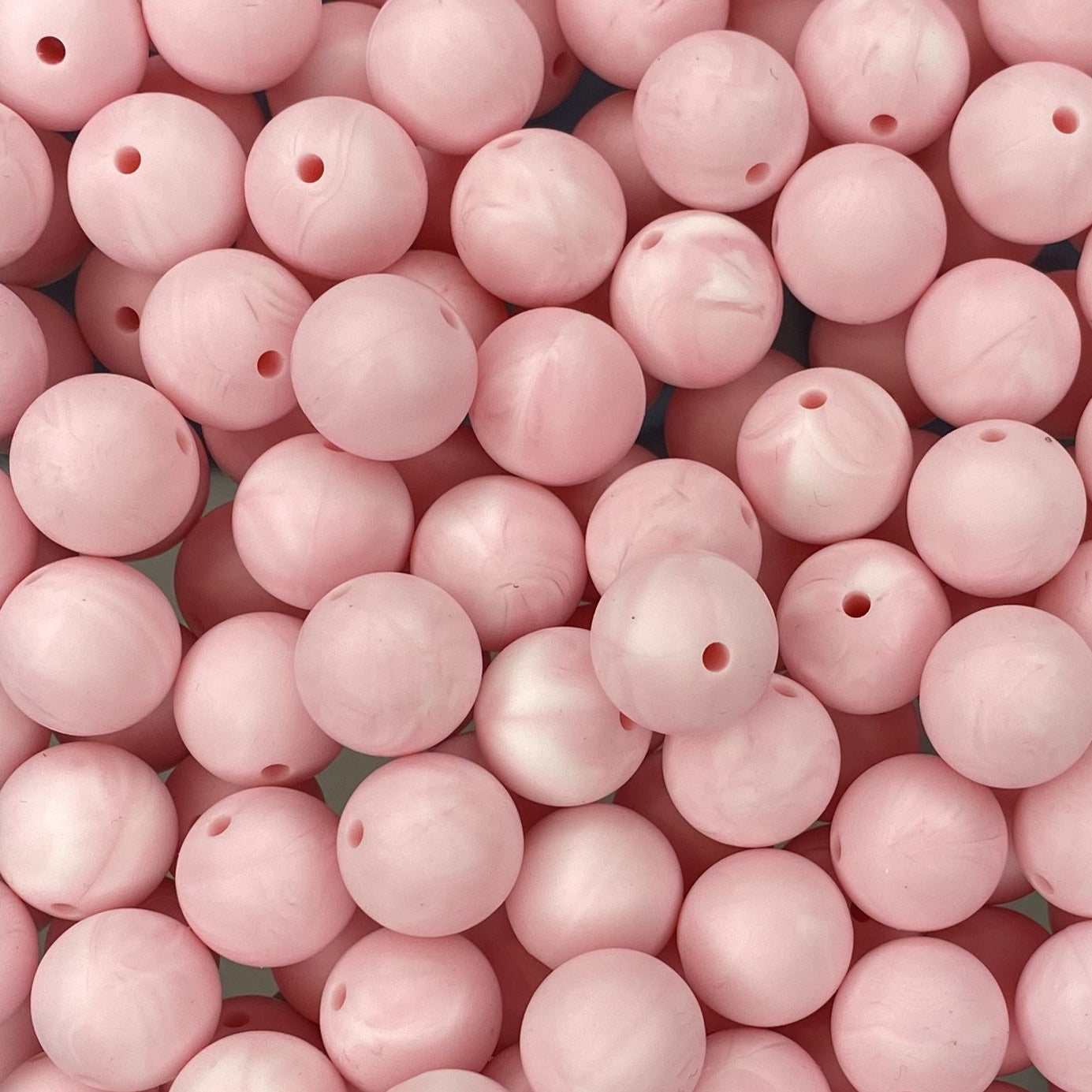 Pink Marble 15mm Round