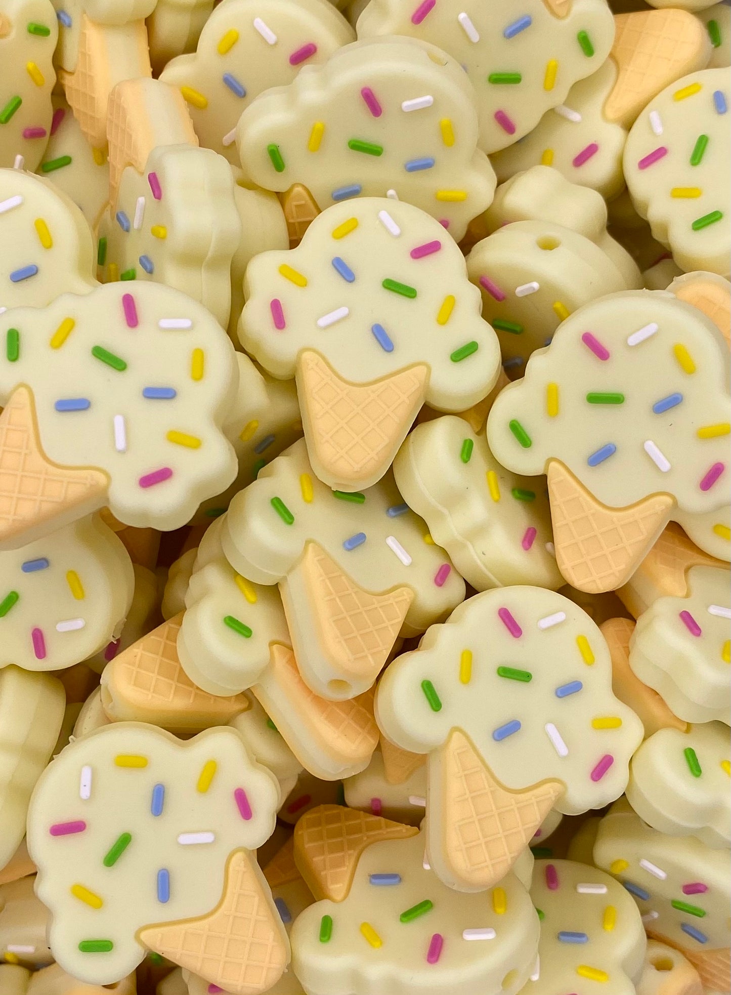 Perle focale de cornet de crème glacée