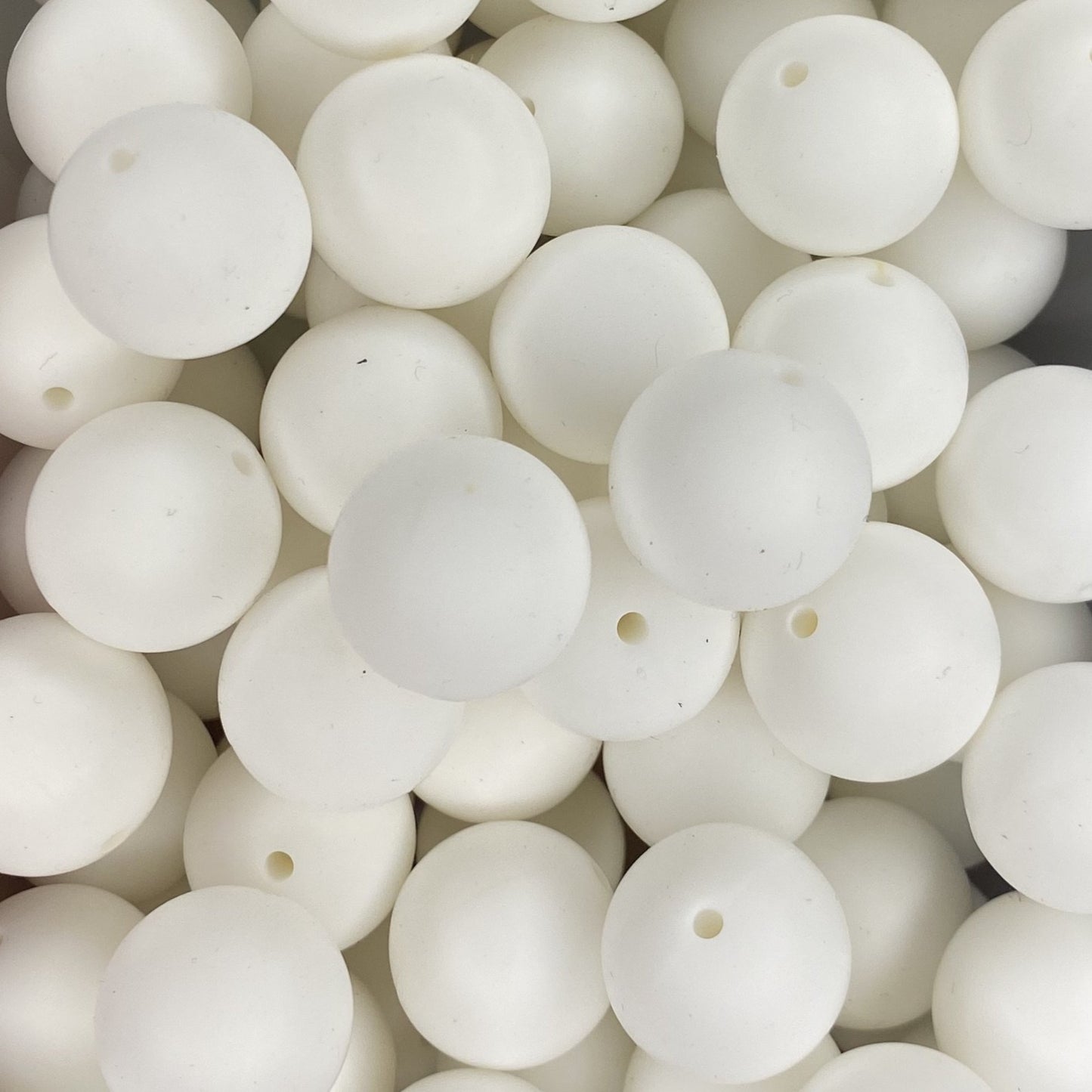 White 19mm Round