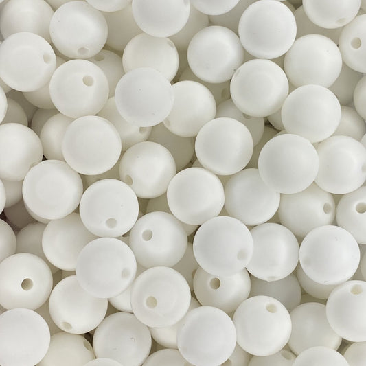 White 12mm Round