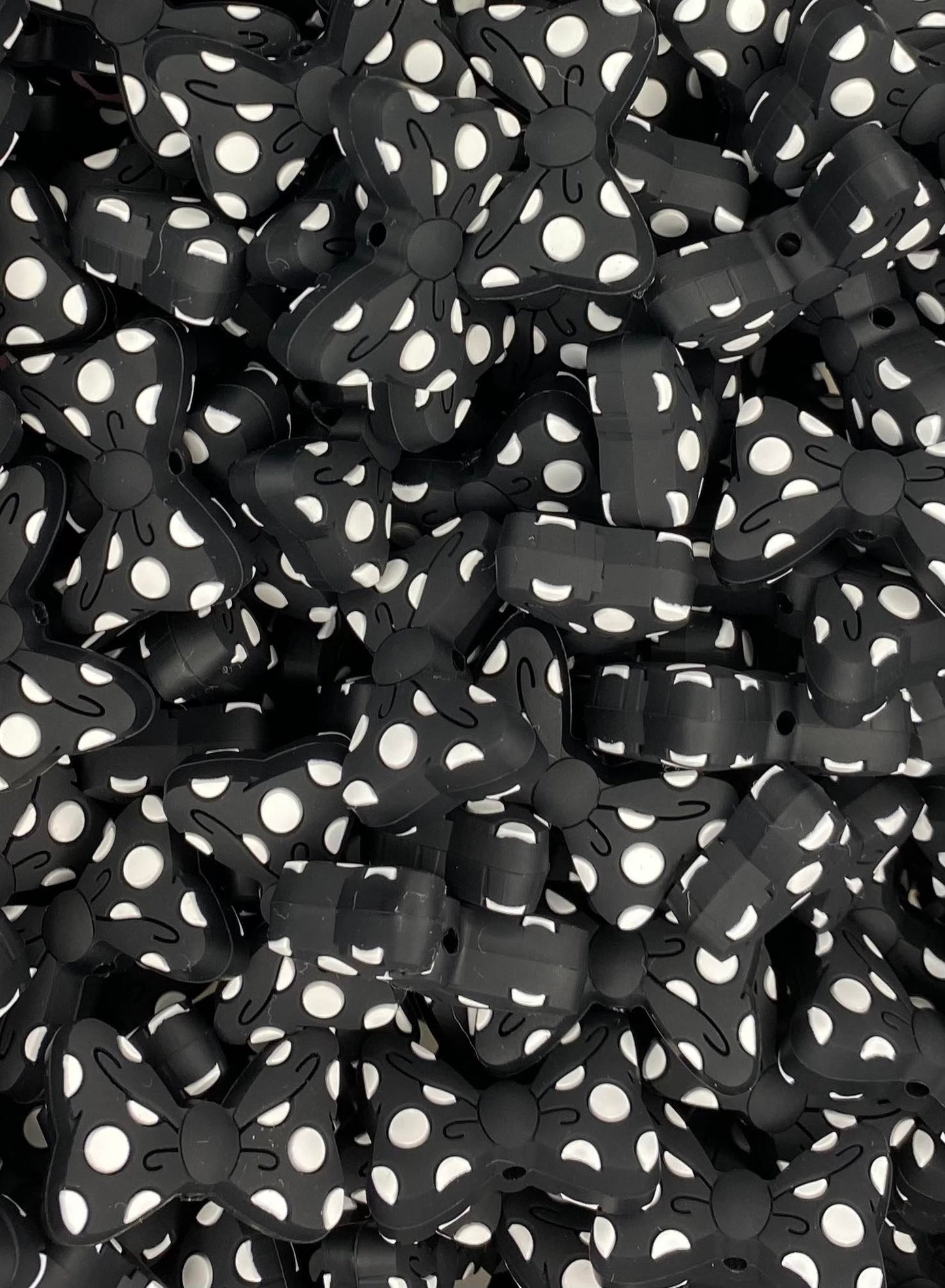Polka Dot Bow Focal Bead