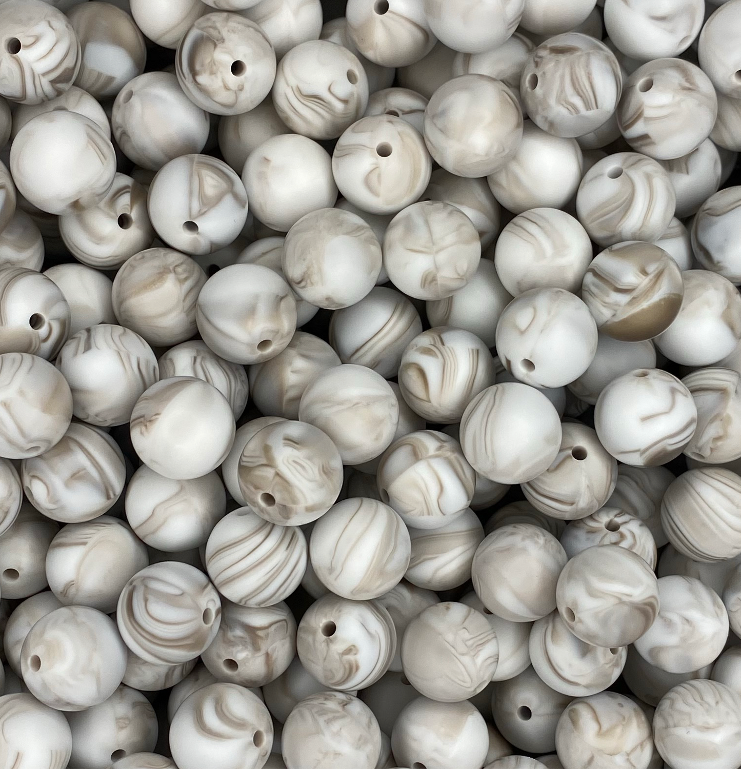 Coffee Marble 15mm Round