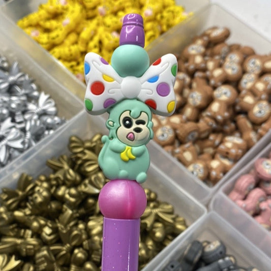 Polka Dot Bow Focal Bead
