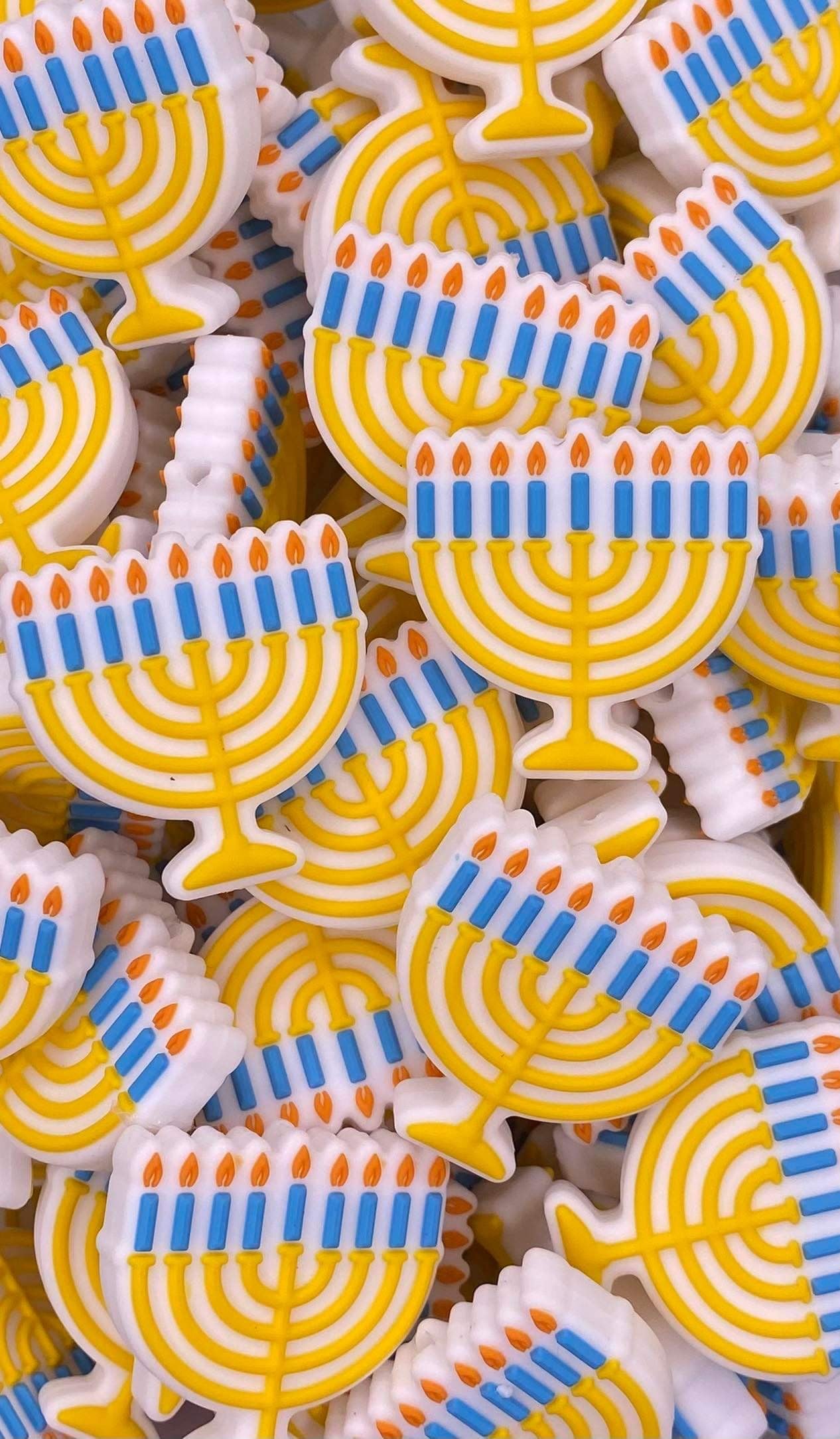 Menorah Focal Bead