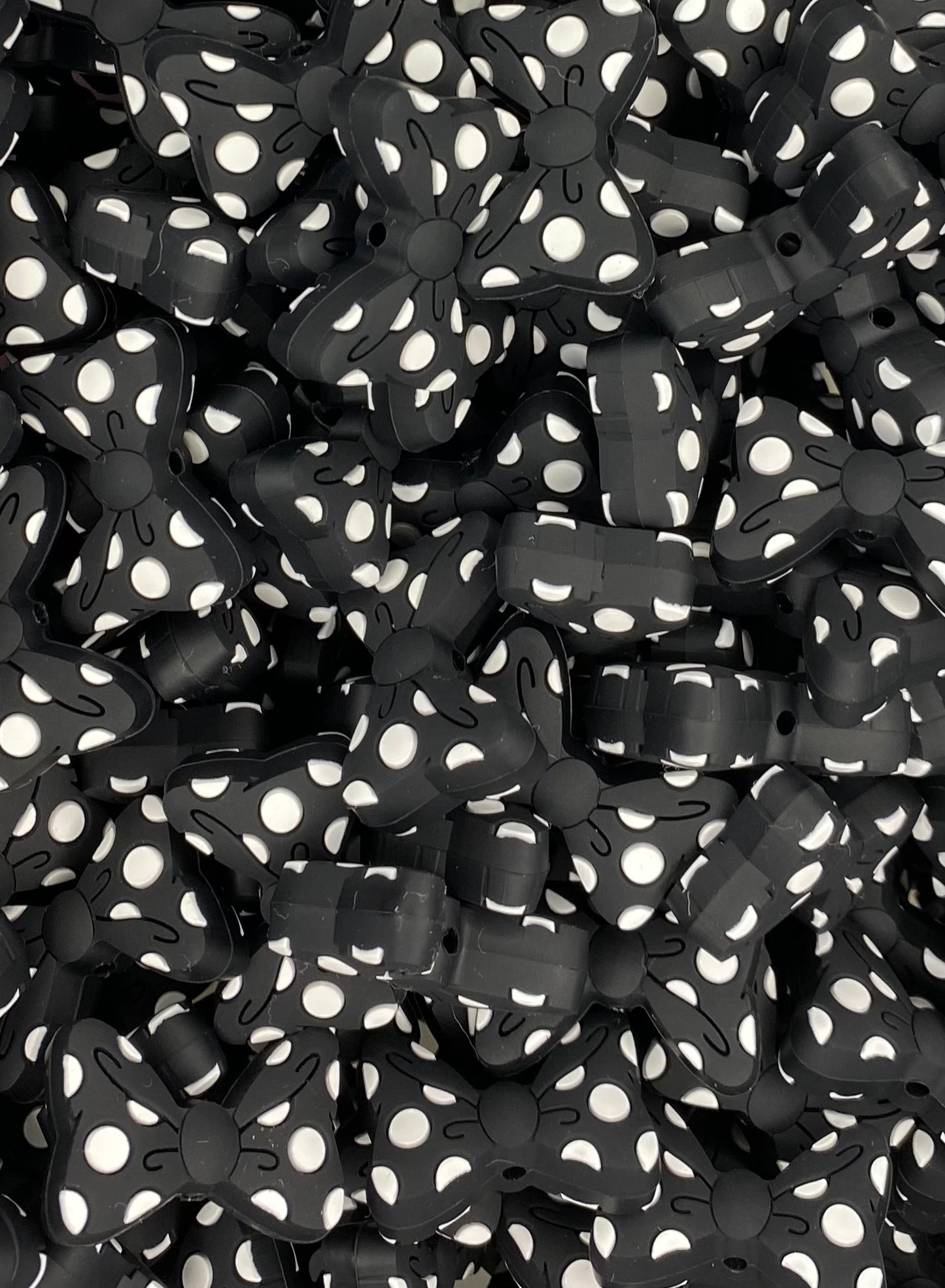 Polka Dot Bow Focal Bead