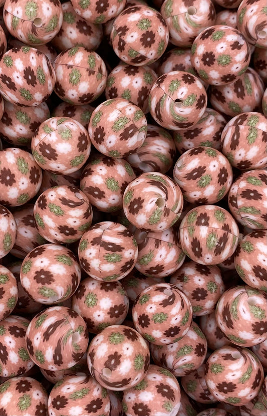 All is Bright 15mm Printed Bead