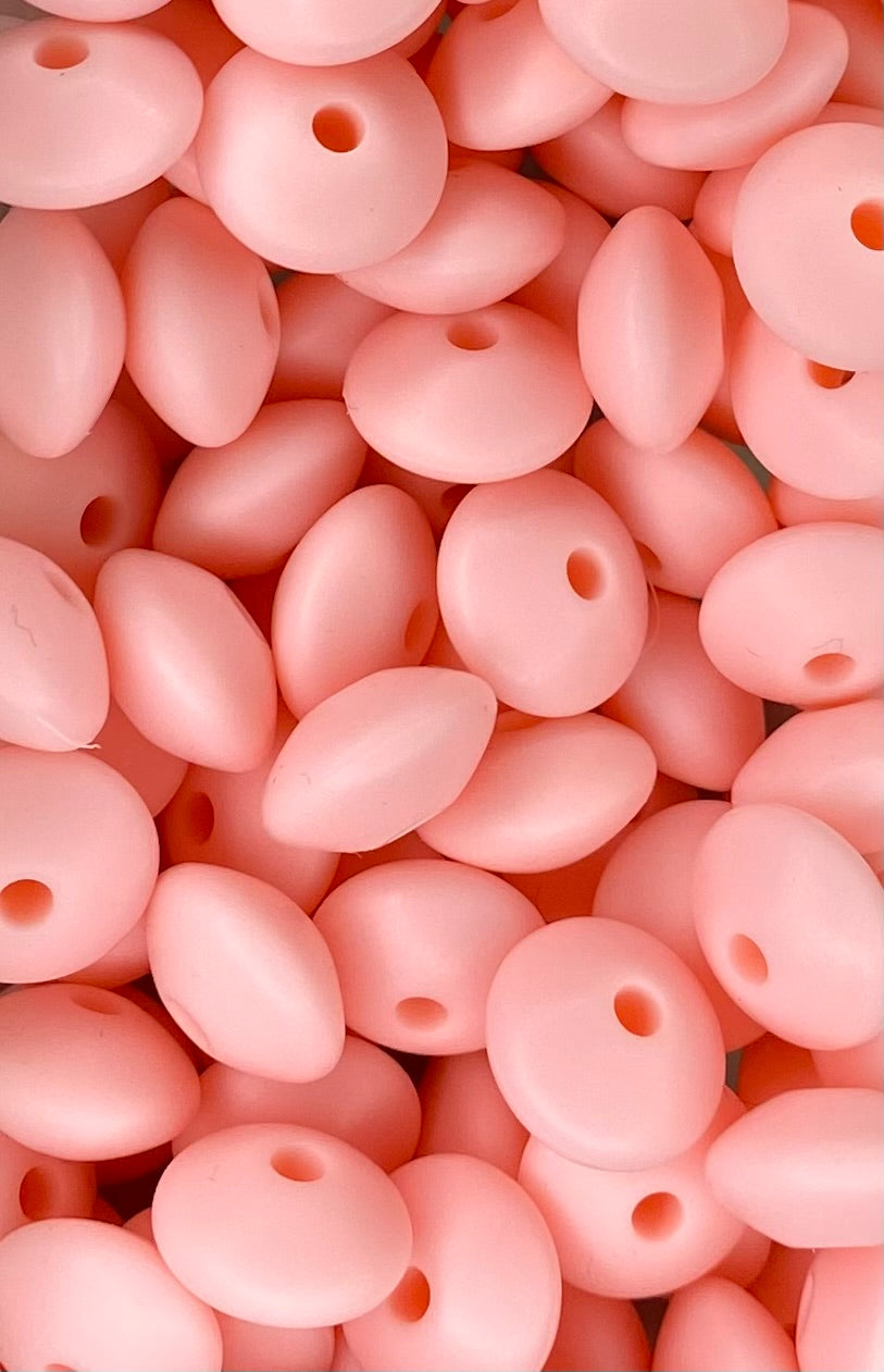 Rose Quartz 12mm Lentil