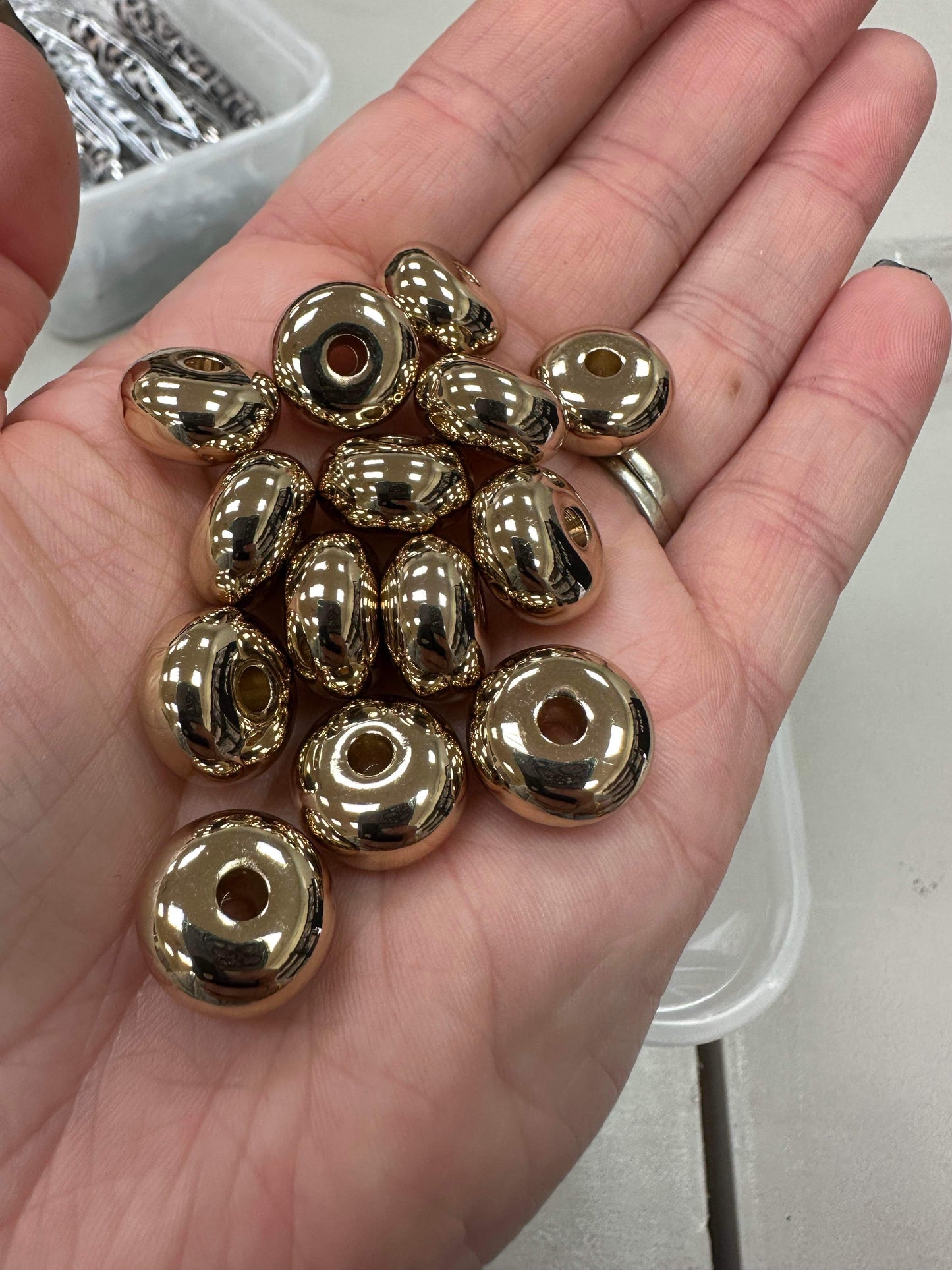 15mm Abacus Metal Spacers (Pack of 50)